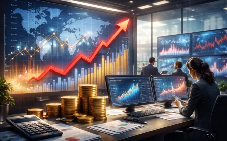 Enflasyon, Faiz ve Yatırımcı Psikolojisi: Risk Yönetimi Rehberi konusu icin Ekonomi alanini anlatan SEO uyumlu haber gorseli.