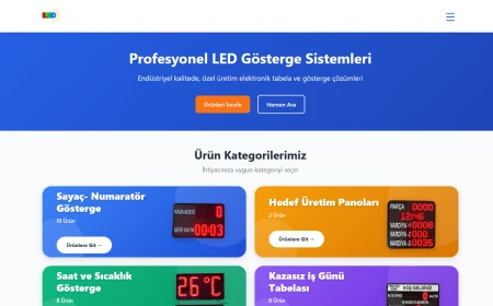 Led Gösterge ile LED numaratör ve dijital tabela çözümleri