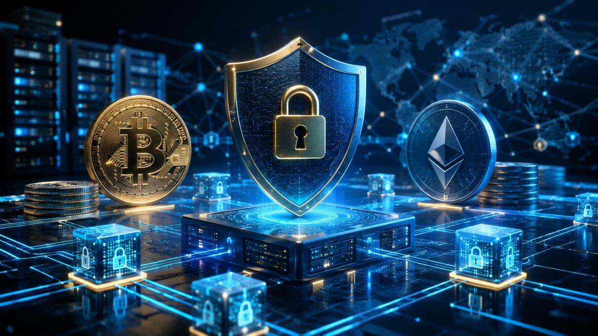 Kripto Para ve Blokzincir Rehberi: Teknolojik Altyapi ve Guvenlik için kripto güvenliği ve blokzincir odaklı profesyonel haber görseli