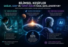 Bilimsel Keşifler Sağlık, Uzay ve Yapay Zekayı Nasıl Şekillendiriyor için sağlık, uzay ve yapay zeka odaklı profesyonel haber görseli