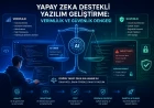 Yapay Zeka Destekli Yazılım Geliştirme: Verimlilik ve Güvenlik Dengesi için yapay zeka, yazılım ve güvenlik odaklı profesyonel haber görseli