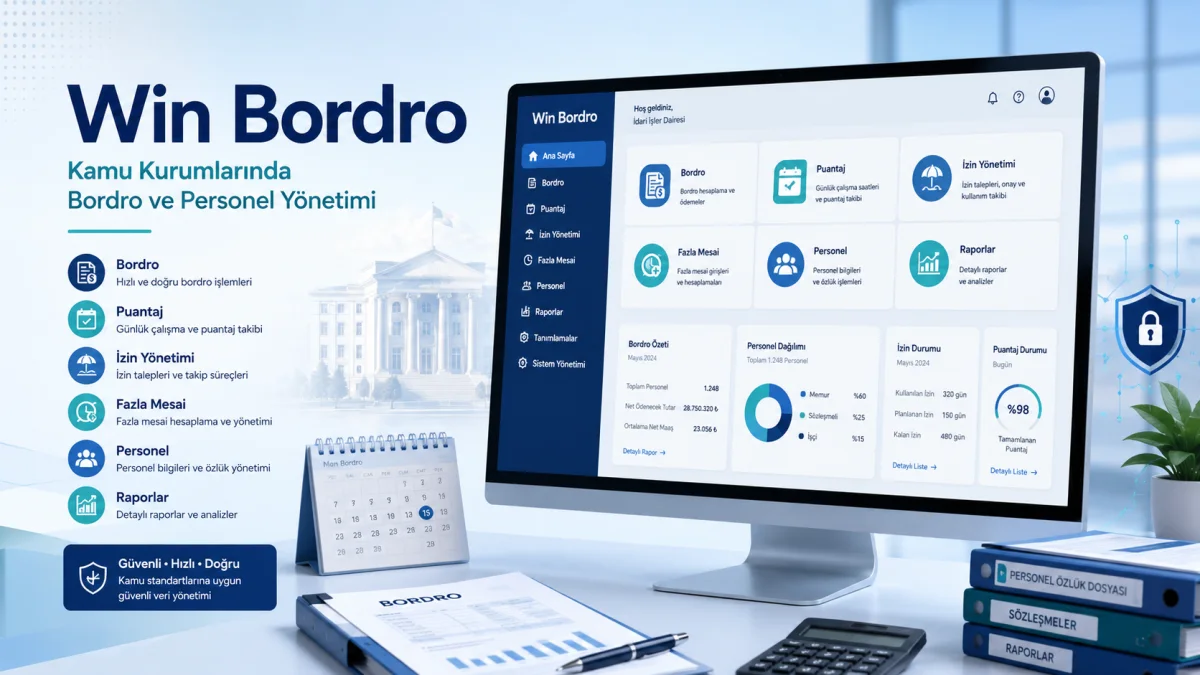 Win Bordro ile Kamu Kurumlarında Personel Yönetimi